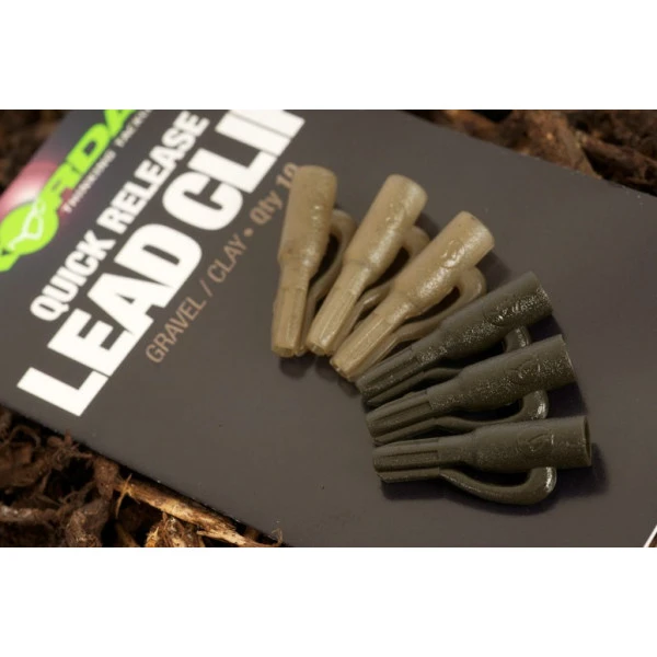 Korda Quick Release Lead Clip Gravel (10 Stuks) 3 Korda Quick Release Lead Clip Gravel (10 Stuks)