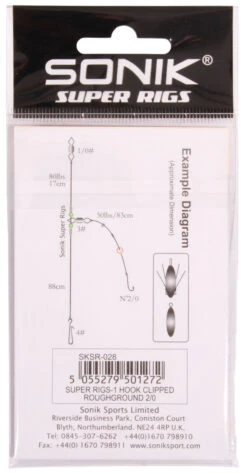 Sonik 1 Hook Clipped Roughground 3/0