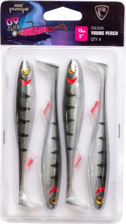 Fox Rage Slick Shad Ultra UV 7cm/2,75" UV Young Perch (5pcs)