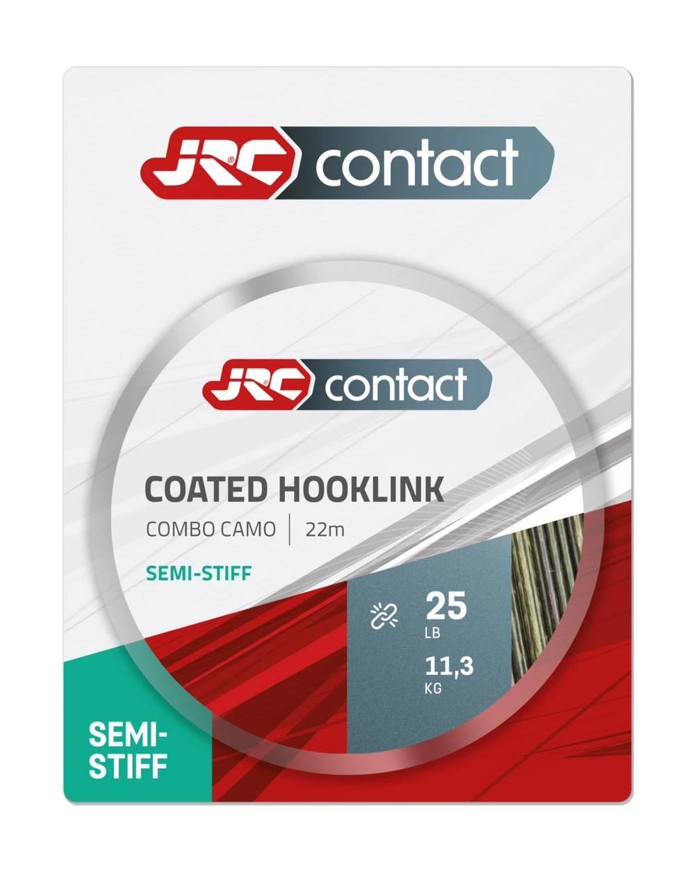 JRC Contact Coated Hooklink Semi Stiff Combo Camo 25lb (22m) 4 JRC Contact Coated Hooklink Semi Stiff Combo Camo 25lb (22m) - Afbeelding 2