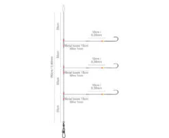 Spro Salt Rig 25 Metal Boom Worm #2